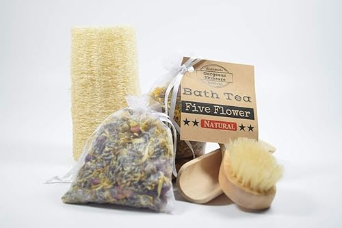 Five Flower Bath Tea Bag – Floral Tub Tea Soak for Relaxation & Radiant Skin