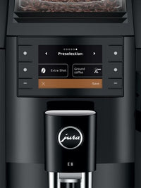 JURA E8 Piano Black NAC Superautomatic Coffee Machine | 15648 2 yrs Warranty