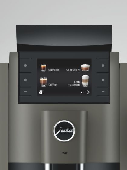 JURA W8  Dark Inox Superautomatic Professional Espresso Machine